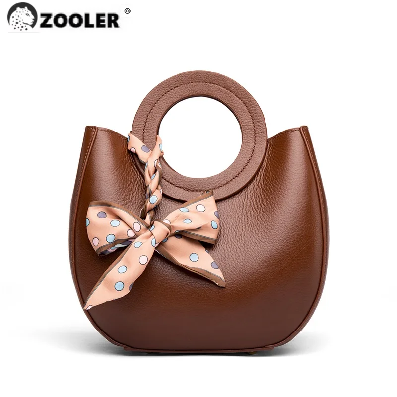 

Very Limited! ZOOLER Exclusively First Layer Cow Leather Handbag Luxury Purses Ribbon Handle purse Handmade Women Bags#sc692