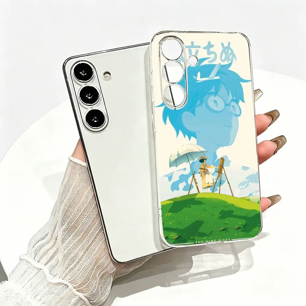 Фото Чехол для телефона Amine The Wind Rises, прозрачный силиконовый мягкий чехол для Samsung A10,12,20,21S,30,31,40,50,51,52,70,71 №3