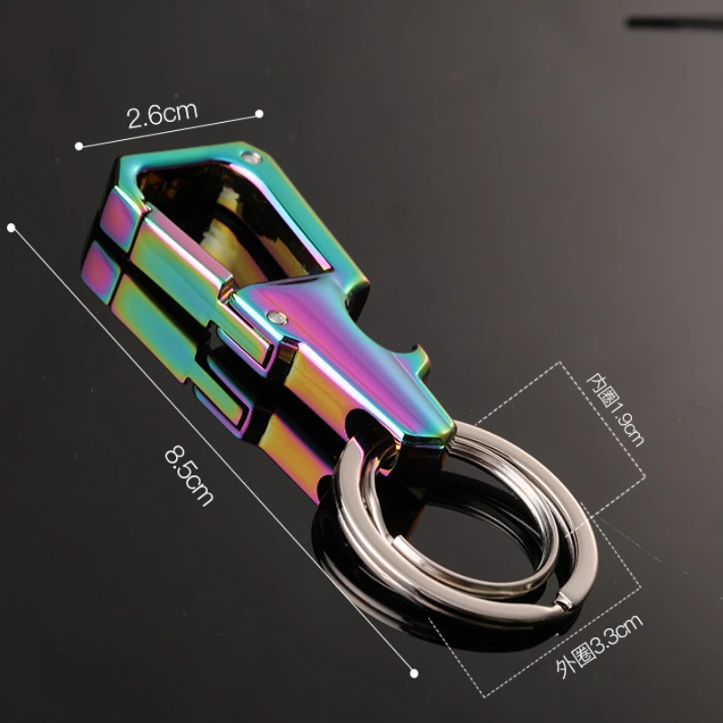 Нож с ремнем из нержавеющей стали подвесной брелок для ключей на талию