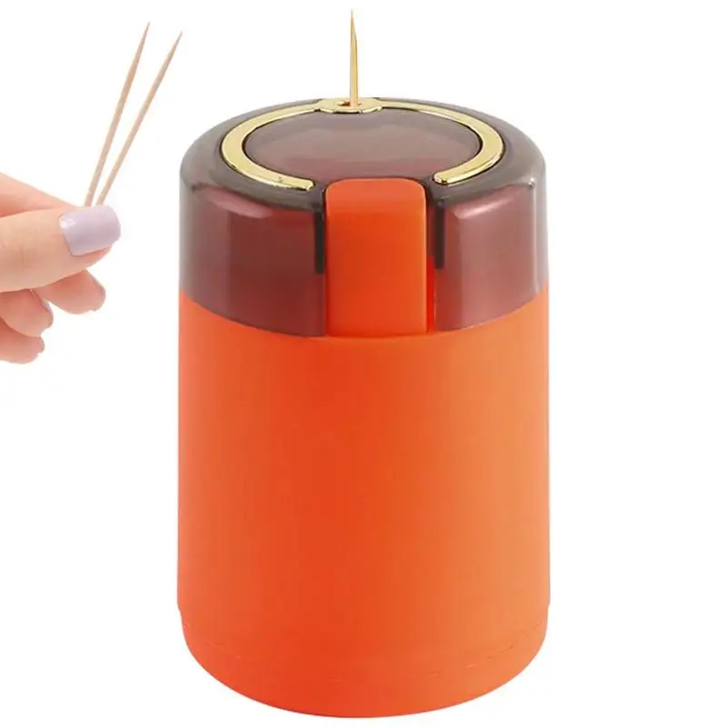 

Toothpick Holder Creative Clear Toothpick Case Toothpick Automatic Toothpicks Box Table Supplies For Kitchen Home Restaurant