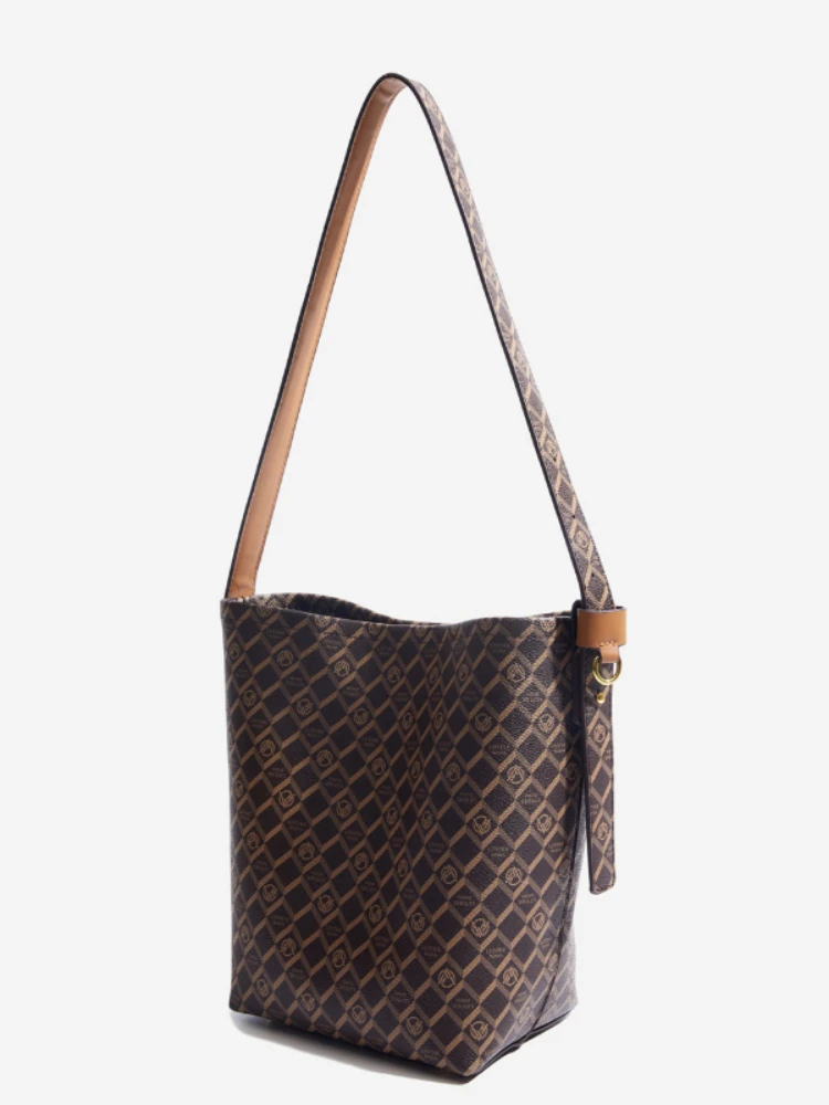 Motingsome Soft Cowhdie Minimalism Women Bucket Bag Elegant French Style Lady Large Tote Bag Luxury Thick Real Leather Bag 2023