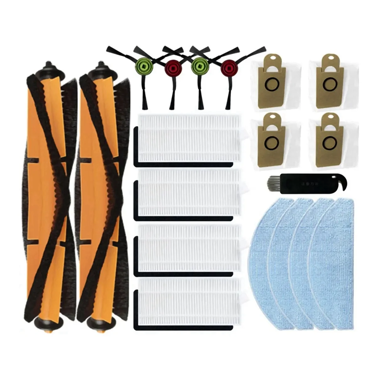 Для робота-пылесоса M203 запасные части аксессуары основная боковая щетка фильтр