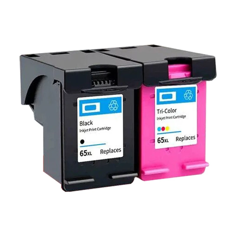

Remanufactured 65XL Ink Cartridge Black Color, Tri-Color Replacement for HP 65XL Pack for HPEnvy 5010 5020 5030 5032