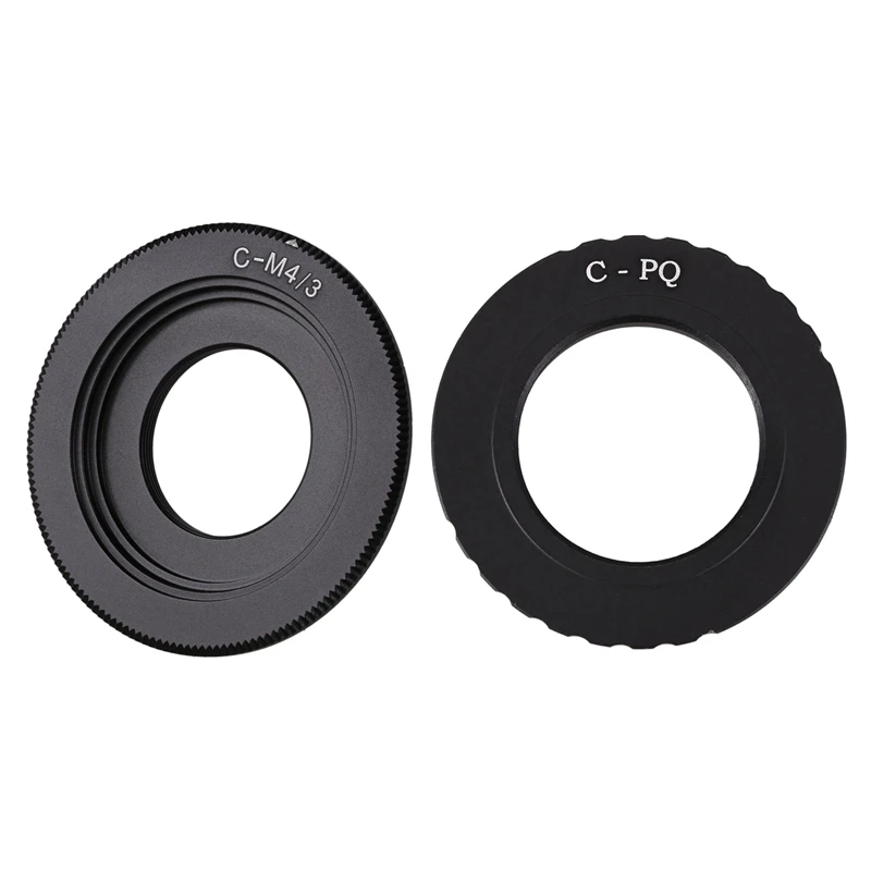 

HOT-1Pcs Camera C Mount Lens Cctv Lens For Pentax Q Q7 Q10 Q-S1 & 1Pcs Black C Mount Lens For Micro-4/3 Adapter E-P1 E-P2 E-P3 G