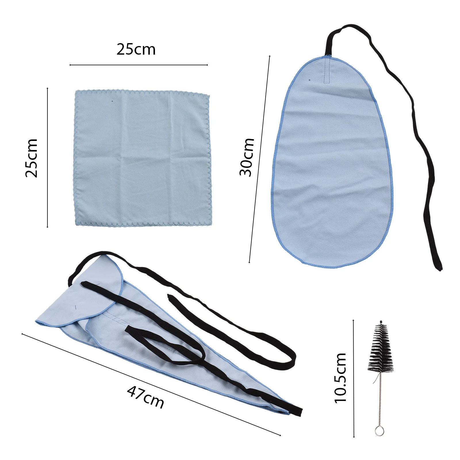 Набор Для Ухода За Саксофоном — Из Трех Предметов С Тканью Чистки И Щеткой