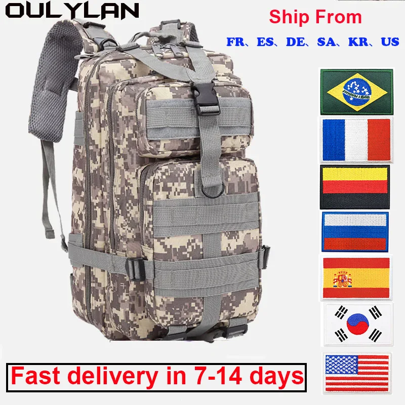 

Oulylan Waterproof 30L/50L 900D Nylon Tactical Backpack Trekking Hunting Bag Outdoor Military Rucksacks Tactical Camping Bags