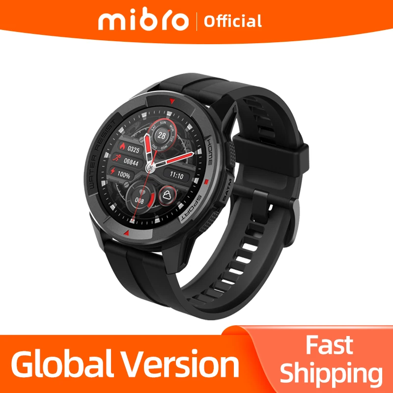 

Mibro Watch X1 Global Version 350mAh Battery 1.3Inch AMOLED Screen SpO2 Measurement Bluetooth Sport Smartwatch For iOS Android