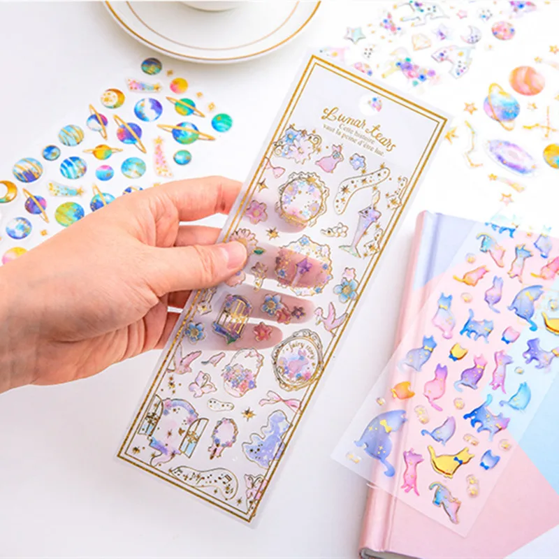 

1pc Cute Sticker Lovely Cartoon Puppy Unicorn Bunny Heart Sticker Kawaii Stereo Thick Sticker for DIY Decorative Scrapbook