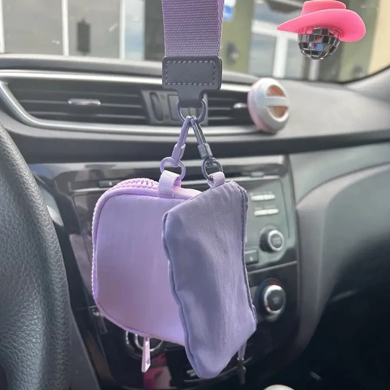 Женский мини-кошелек на молнии с ремешком руку