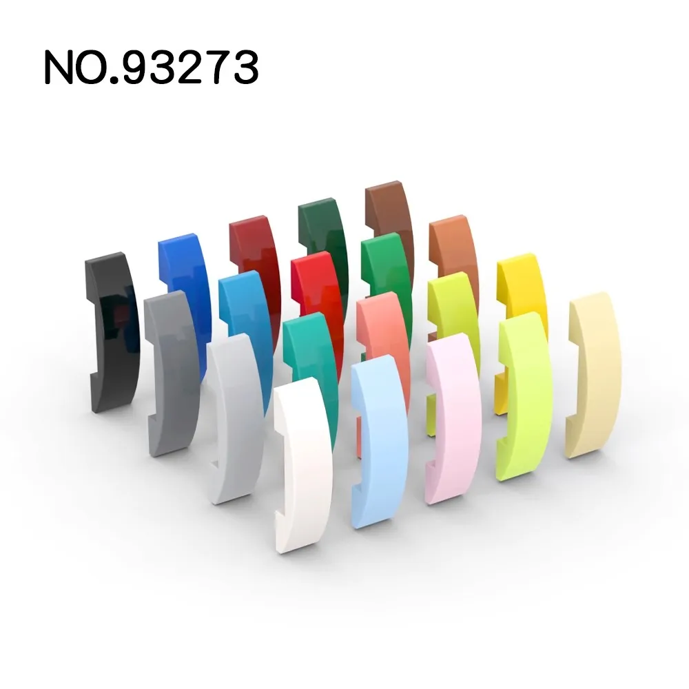 20 деталей MOC 93273 изогнутые блоки 4x1