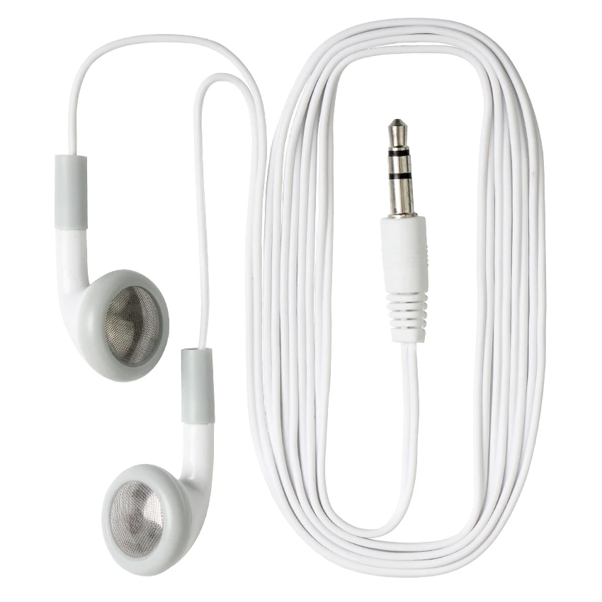 

Disposable Earphones Headphones Low Cost In Ear Wired Earbuds for Theatre Museum School Library Hotel Hospital Company Gift