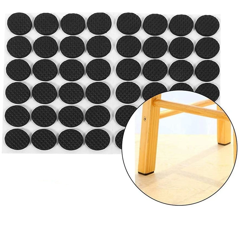 

New Anti Slip Furniture Pad Self Adhesive Round Non Slip Thickened Feet Floor Protectors For Desk Table Chair Sofa