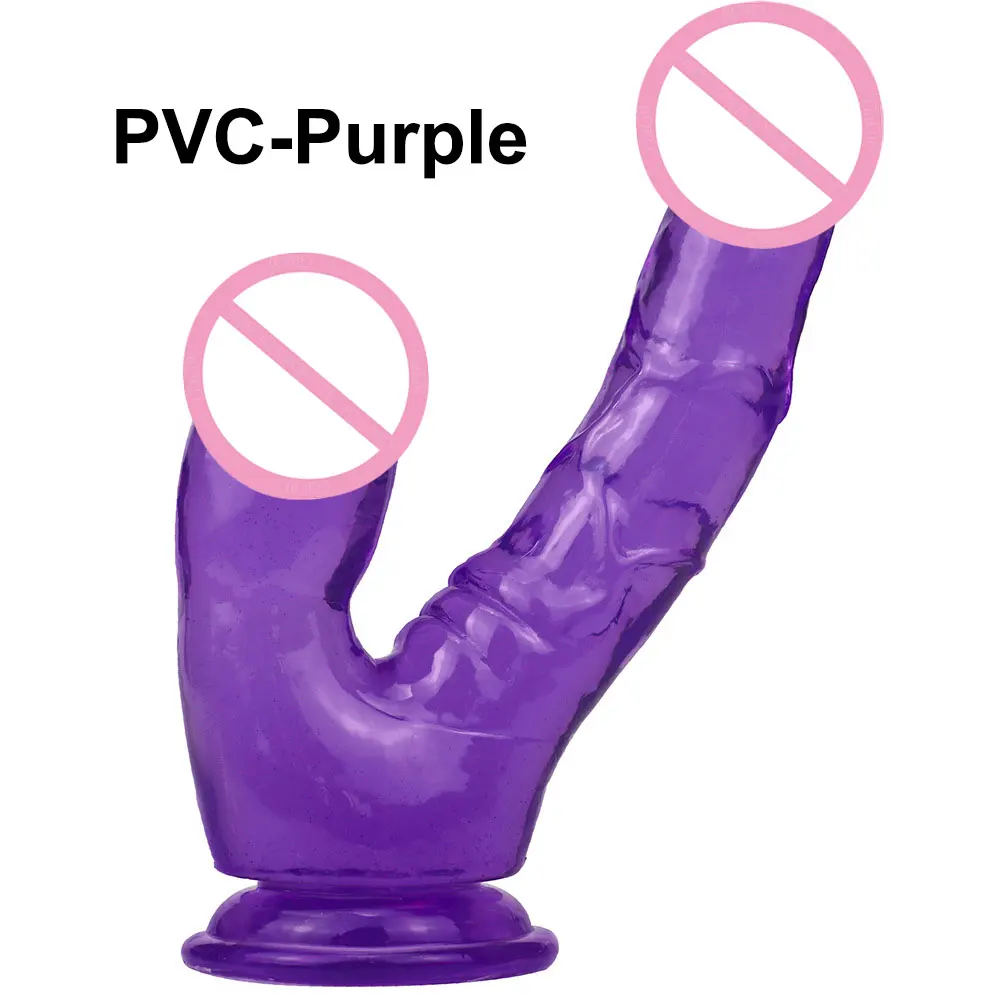 

Silicone Realistic Dildo Anal Masturbator Sex Toys for Couples Crystal Jelly Dildo Suction Cup Penis Thrusting Dildo for Women