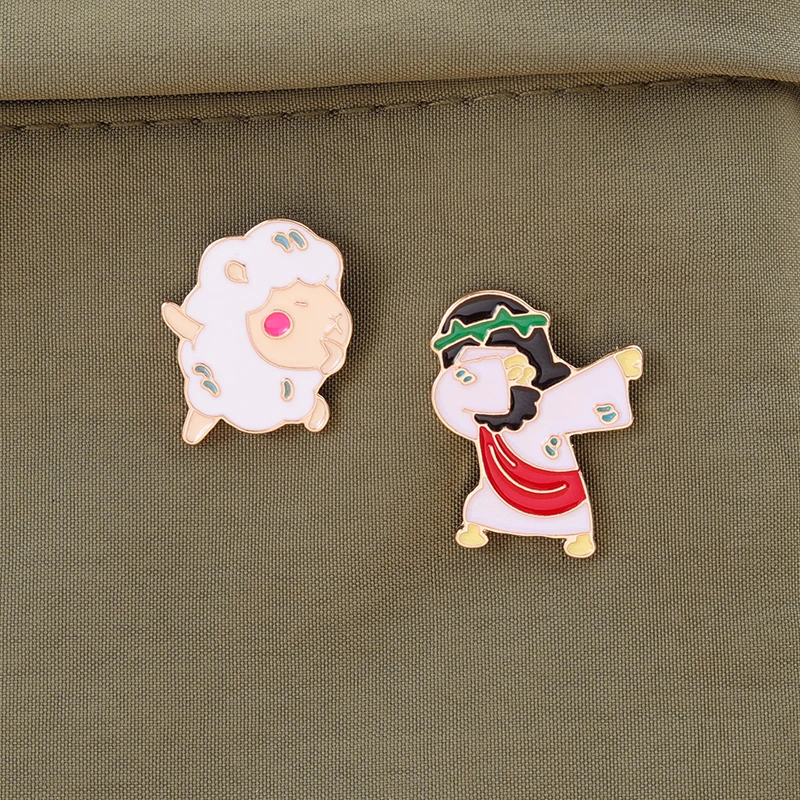 Эмалированные значки с изображением Иисуса Мессии индивидуальные имитацией