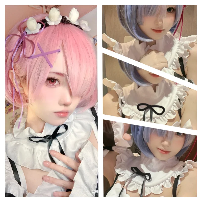 Костюм для косплея аниме Rem Ram костюм Re:zero Kara Hajimeru Isekai Seikatsu Kawaii Maid платье служанки