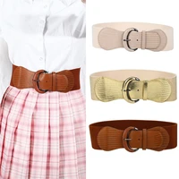 clothing accessories dress accessories adjustable elastic stretch waist chain decorative waistband leather wide belt