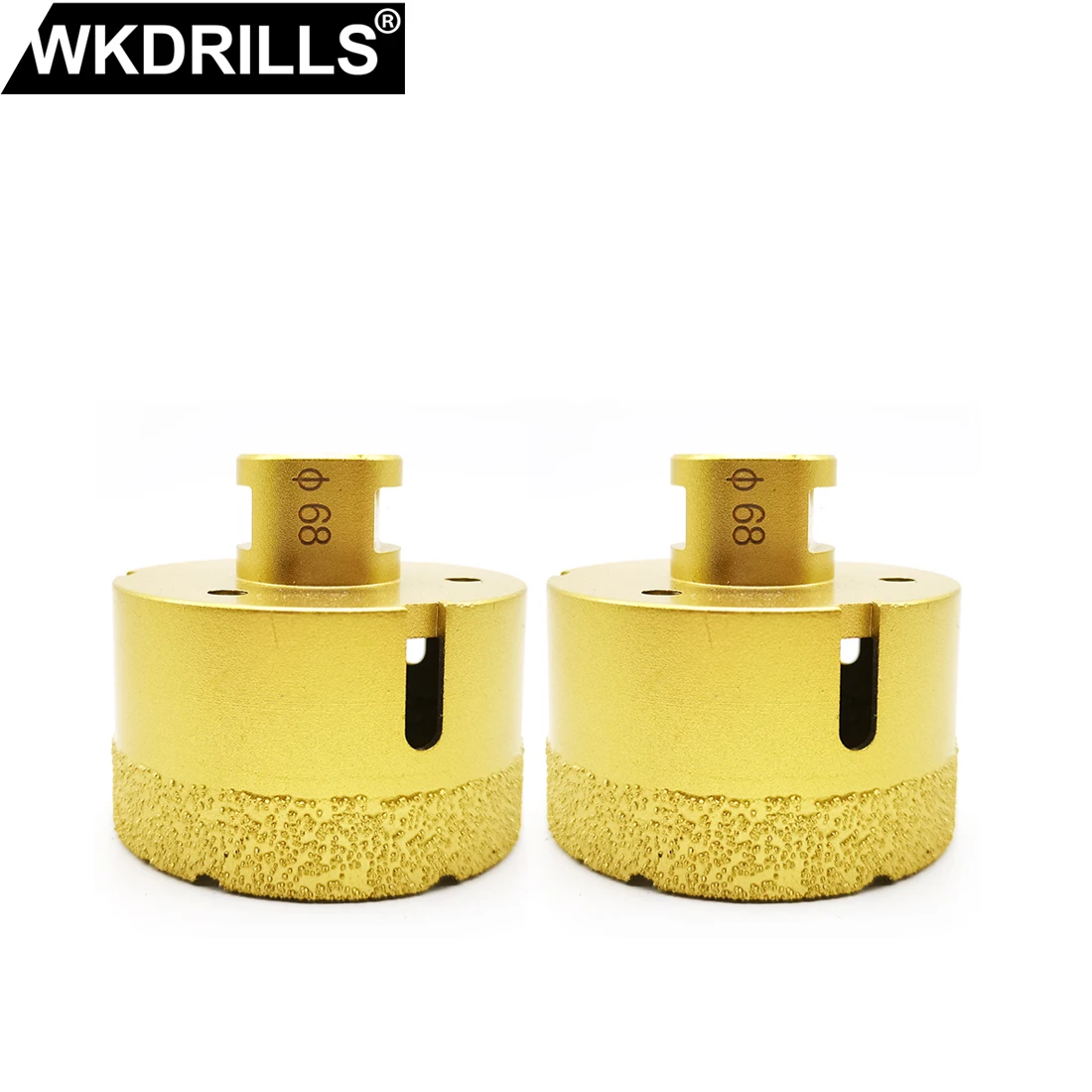 

2 pcs 68mm M14 Thread Dry Vacuum Brazed Diamond Drilling Core Bit Ceramic Tile Hole Saw Granite Marble Drill Bits