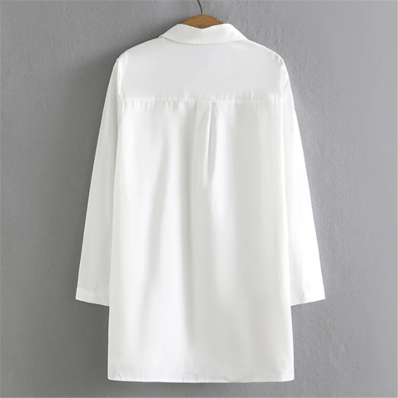 Красивая Женская рубашка большого размера для женщин на весну 2023 облегающая
