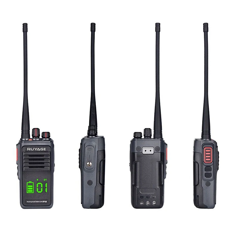 IP68 Waterproof Walkie Talkie Ruyage T20 10W Radio Receiver Long Range Two-Way Radio Station for Factory Farm Warehouse 3KM