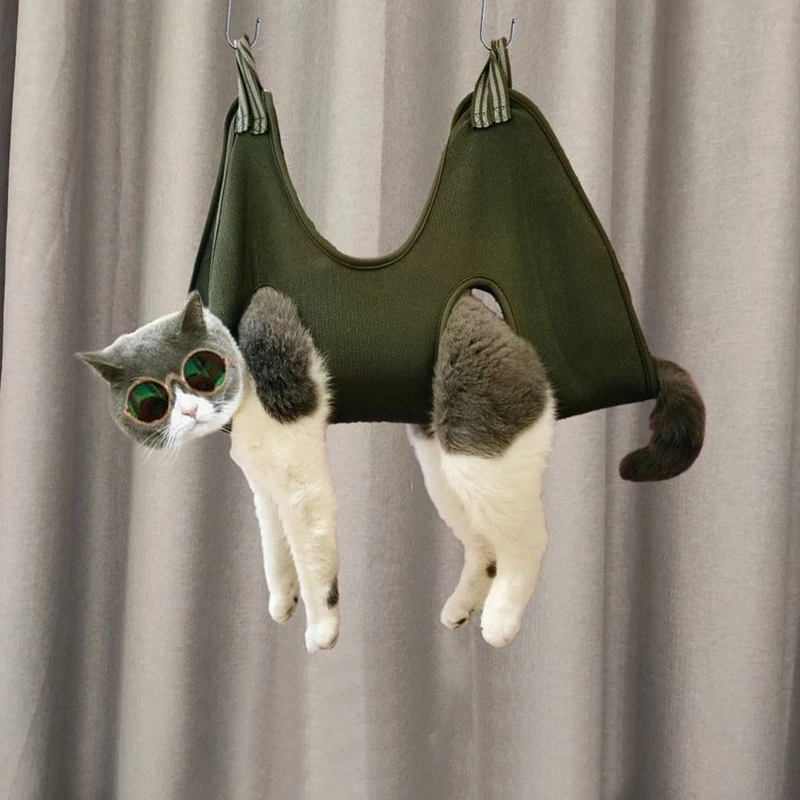 

Гамак для ухода за кошками, вспомогательный гамак для ремонта ногтей, инструмент для ухода и ухода за домашними животными