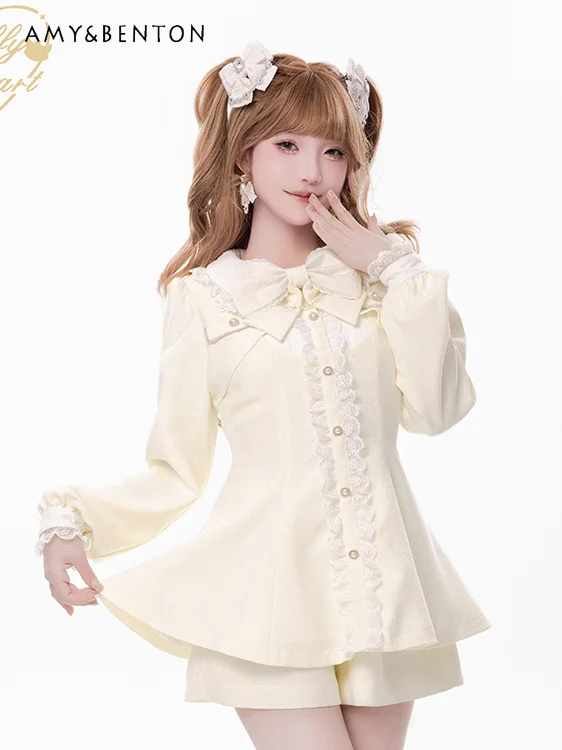 Элегантное платье Лолиты Mine Mass-produced комплект японской милой девушки милый