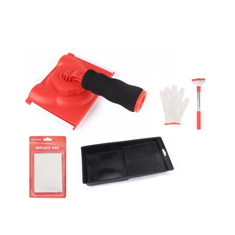 

Latex Paint Edger Brush Wall Shovel Paint Tray Glove Sponge Pads Set For Home Wall Ceiling Painting Tile Cleaning Tool