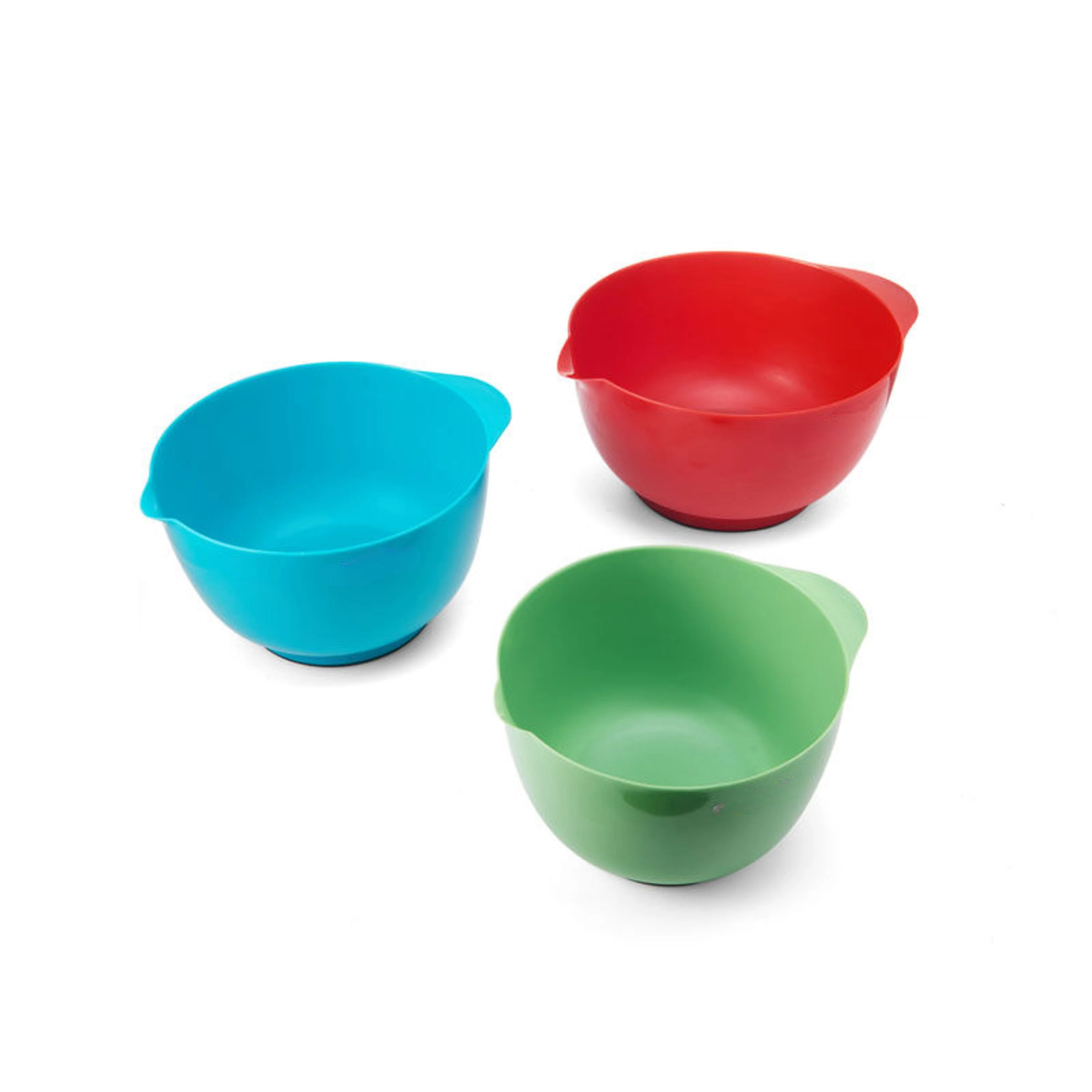 

Set of 3 Plastic Mixing Bowls in Assorted Colors, Mixing Bowls , Bowls, Ramen Bowl , Salad Bowl