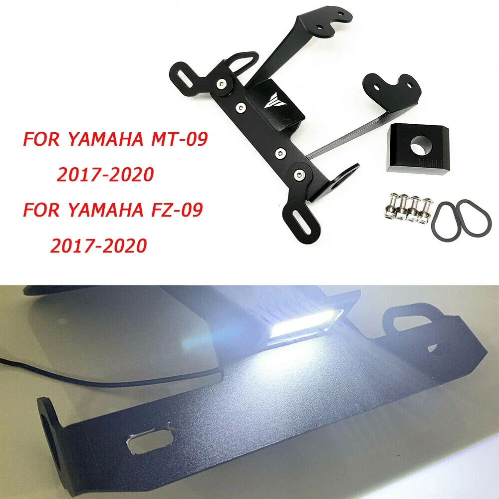 

Motorcycle Tail Tidy Rear Fender Eliminator Accessories License Plate Holder LED Light FOR YAMAHA MT-09 FZ-09 2017-2020