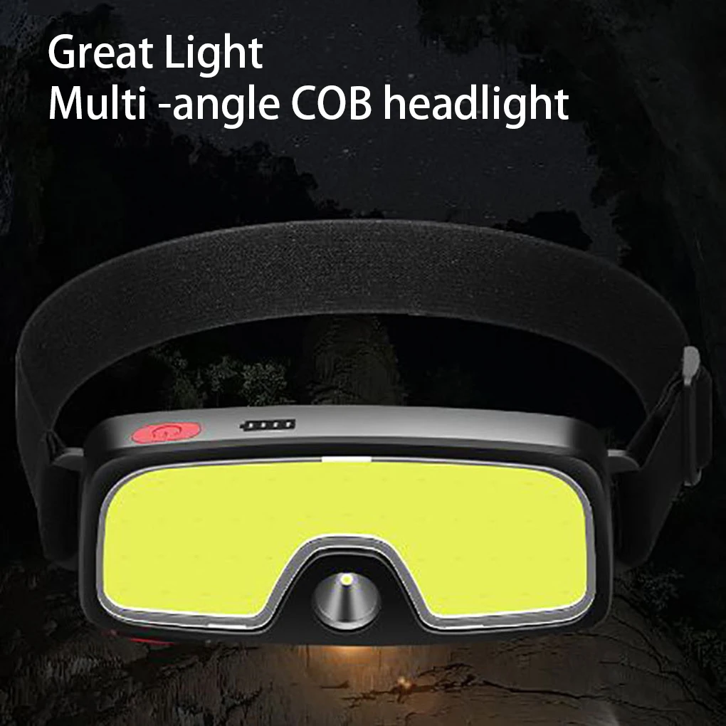 

Налобный фонарь с аккумулятором, мощный перезаряжаемый уличный бытовой фонарь