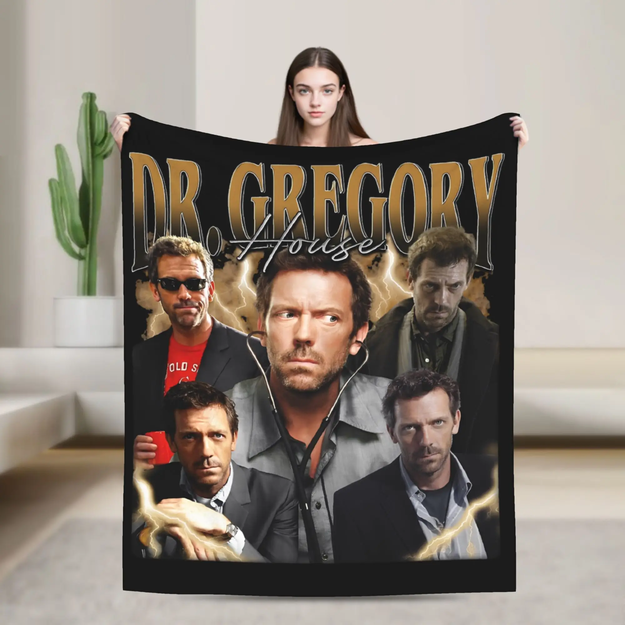 Фото Одеяло Dr Gregory House MD, бархатное зимнее дышащее легкое тонкое одеяло для постельного белья, уличный ковер №1