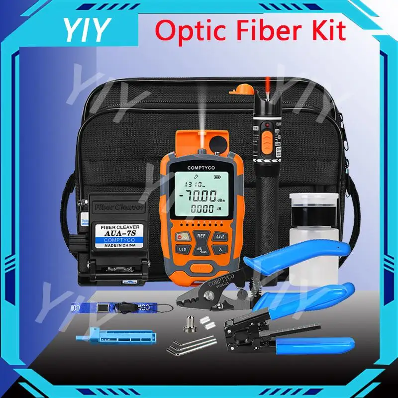 

Mini Optic Fiber Fiber Power Meter FTTH Fiber Optic Splice Tool Kit Fiber Cutter AUA-7S CFS-33 Fiber Stripper