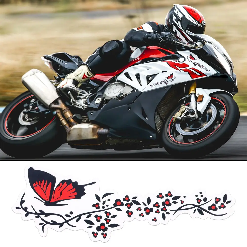 

Accessories Cover Scratches Flower Vinyl Butterfly Window Stickers Car Stickers Motorcycles Decor Decals For Cars