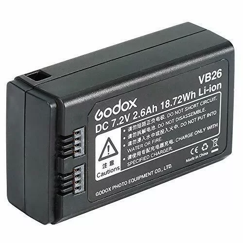 

NEW V1 Battery VC26 VB26 VB26A DC 3000mAh 21.6Wh USB Replacement Li-ion Battery for Godox V860 III V1 V850III Flash Speedlite