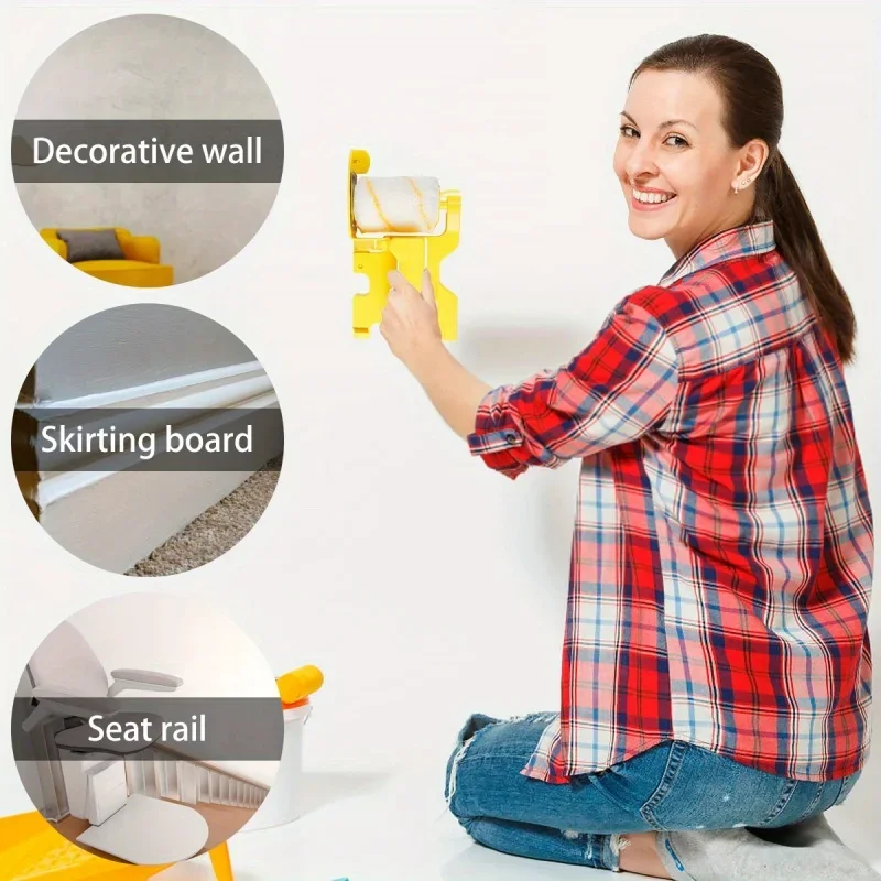 1 шт. многофункциональный ролик для разделения краски и краев