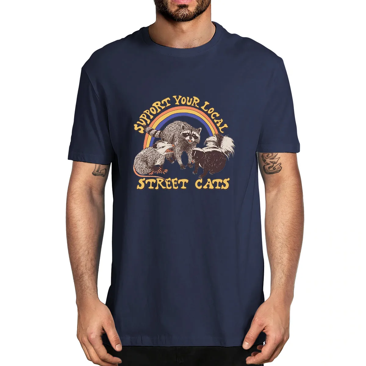 

Forest Animal Cute Deer Funny Animal Print Funny Men's 100% Cotton Novelty T-Shirt Unisex Humor Streetwear Funny Women Top Tee