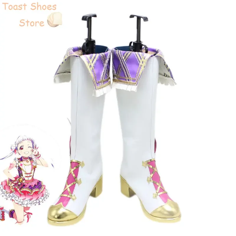 Love Live Super Star Liella Arashi Chisato Обувь для косплея Хэллоуин Карнавальные ботинки из