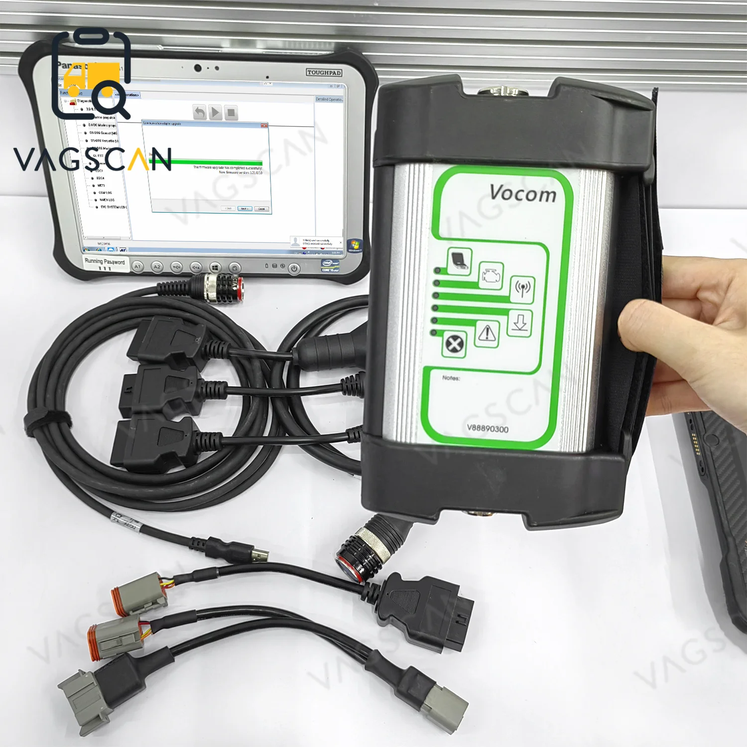 Для планшета FZG1, диагностика промышленных морских дизельных двигателей, EPC Vodia 5 6pin 8pin Volvo vocom Penta, диагностический инструмент vocom1