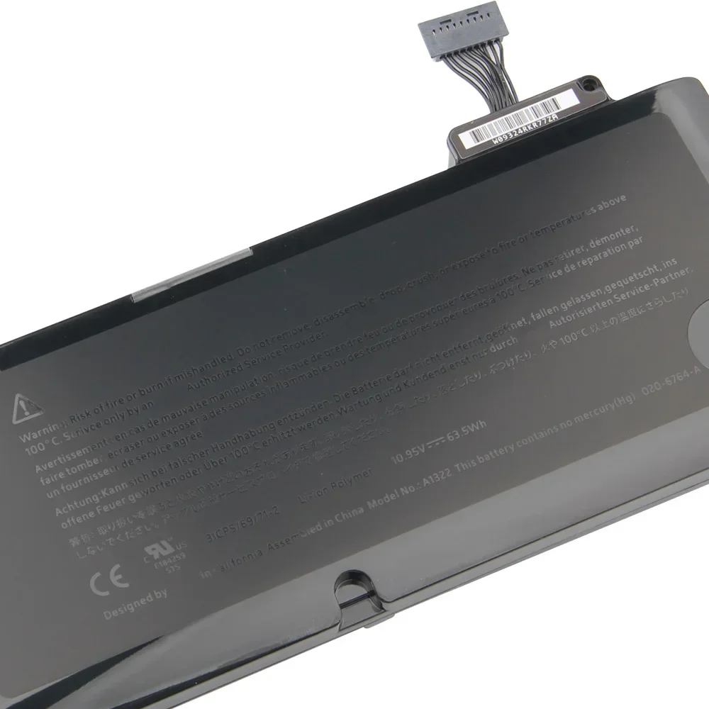 Сменный аккумулятор A1322 для MacBook Pro A1278 13MC700 MC101 MB990 MD314 MD102 MB991 высококачественные