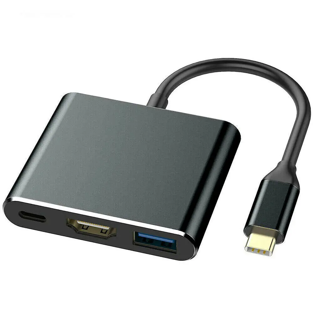 

HDMI Typ C HUB HDMI Adapter USB C zu HDMI Adapter USB 3.1-3.0 (SCHWARZ)