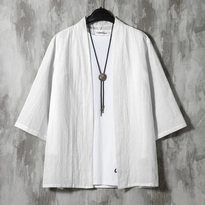 W001 Свободный крой в китайском стиле Hanfu Мужская одежда Тонкая версия с семью