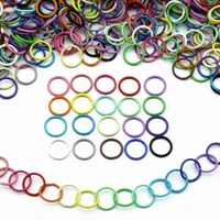 1x10mm 100pcslot 19 colors metal diy jewelry findings open single loops jump rings split ring for jewelry making