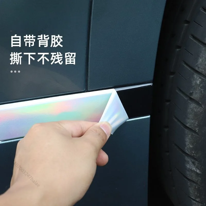 Фото Специальные модифицированные наклейки на колесные диски для Chery Tiggo 9, цветные светоотражающие наклейки в стиле Black Warrior, украшение кузова автомобиля №4