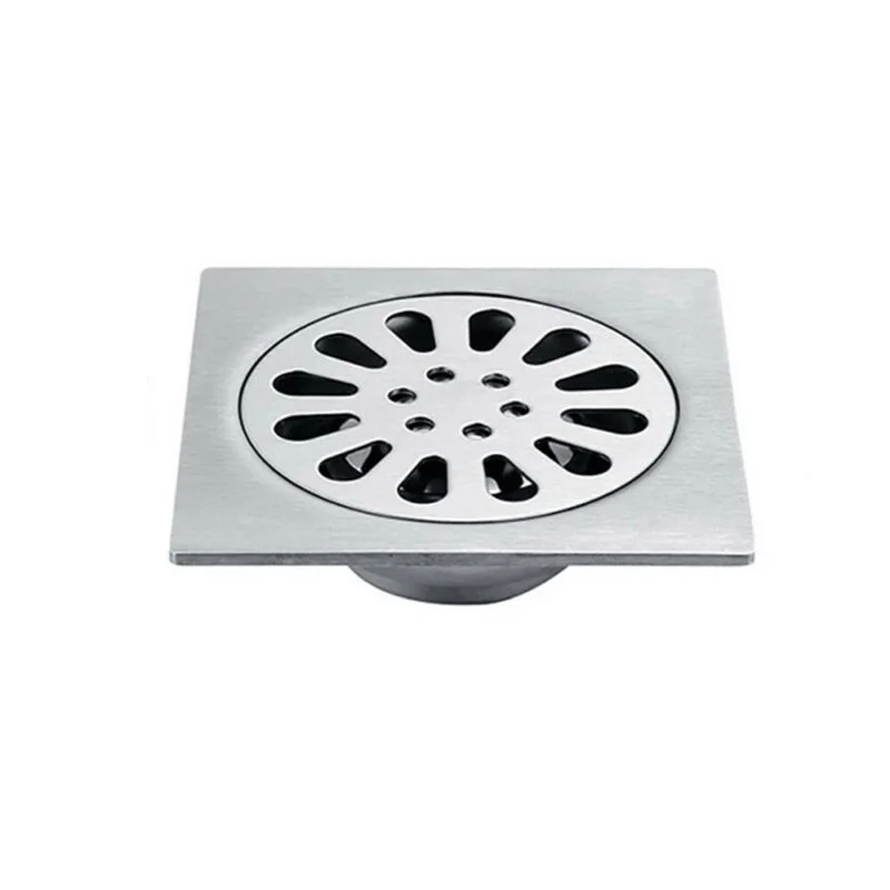 

Square Shower Drain Floor Drain Easy Installation Perfect Size Removable Cover Stainless Steel Easy Cleaning Bathroom