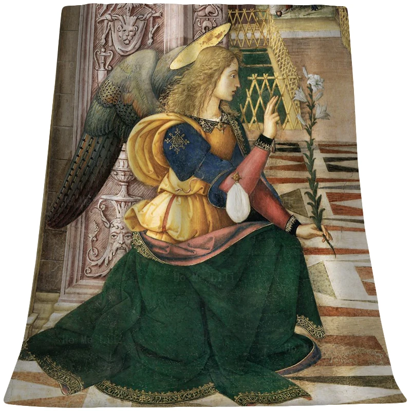 

The Annunciation Guardian Angel Holy Archangel Gibrilia In Islamic Flannel Blanket By Ho Me Lili Fit For All Seasons Use