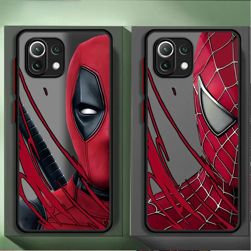 Чехлы для телефонов Xiaomi Mi Poco X4 Pro 14 M5 11 C40 11T чехол X3 NFC 13 12 Luxury Cover Spider Man Deadpool Venom