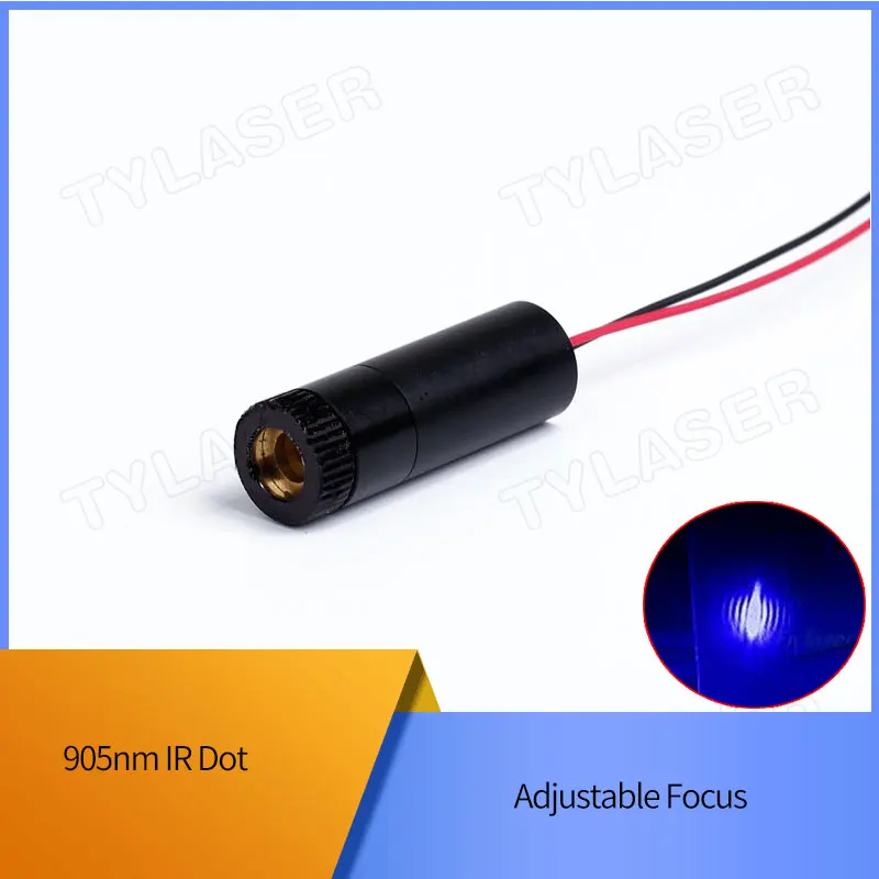 

D12X45mm Adjustable Focus 905nm 1mW 5mW 10mW 30mW 50mW 100mW IR Dot Laser Diode Module Industrial Grade ACC Driver TYLASERS