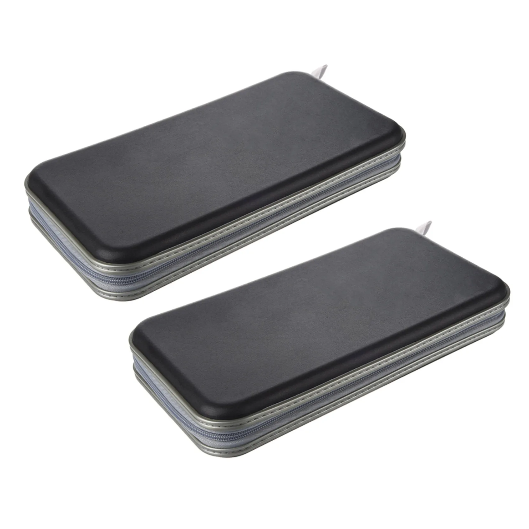

2X 80 Disc Album CD DVD Carry Cover Case Wallet Storage Holder Bag Hard Box - Black