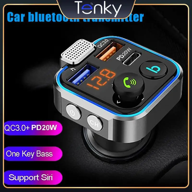 

Durable Fm Transmitter Pd 20w Mp3 Player Hands Free Car Adapter Universal Car Accessories Support U Disk