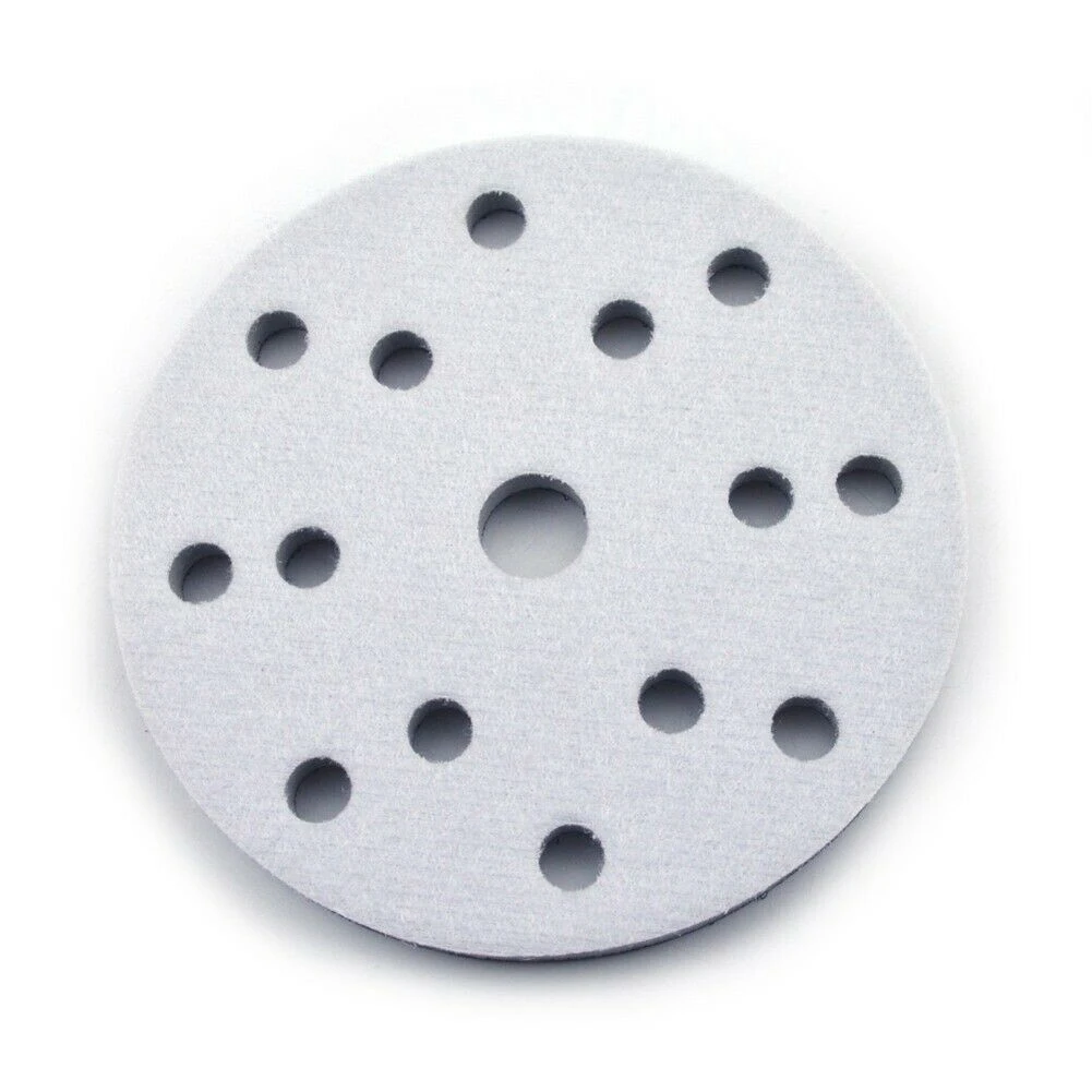 6 Inch/150mm 15 Holes Soft Sponge Interface Pad Sanding Pads For 6-inch Pneumatic Or Electric Pallets, Electric Grinder Sander