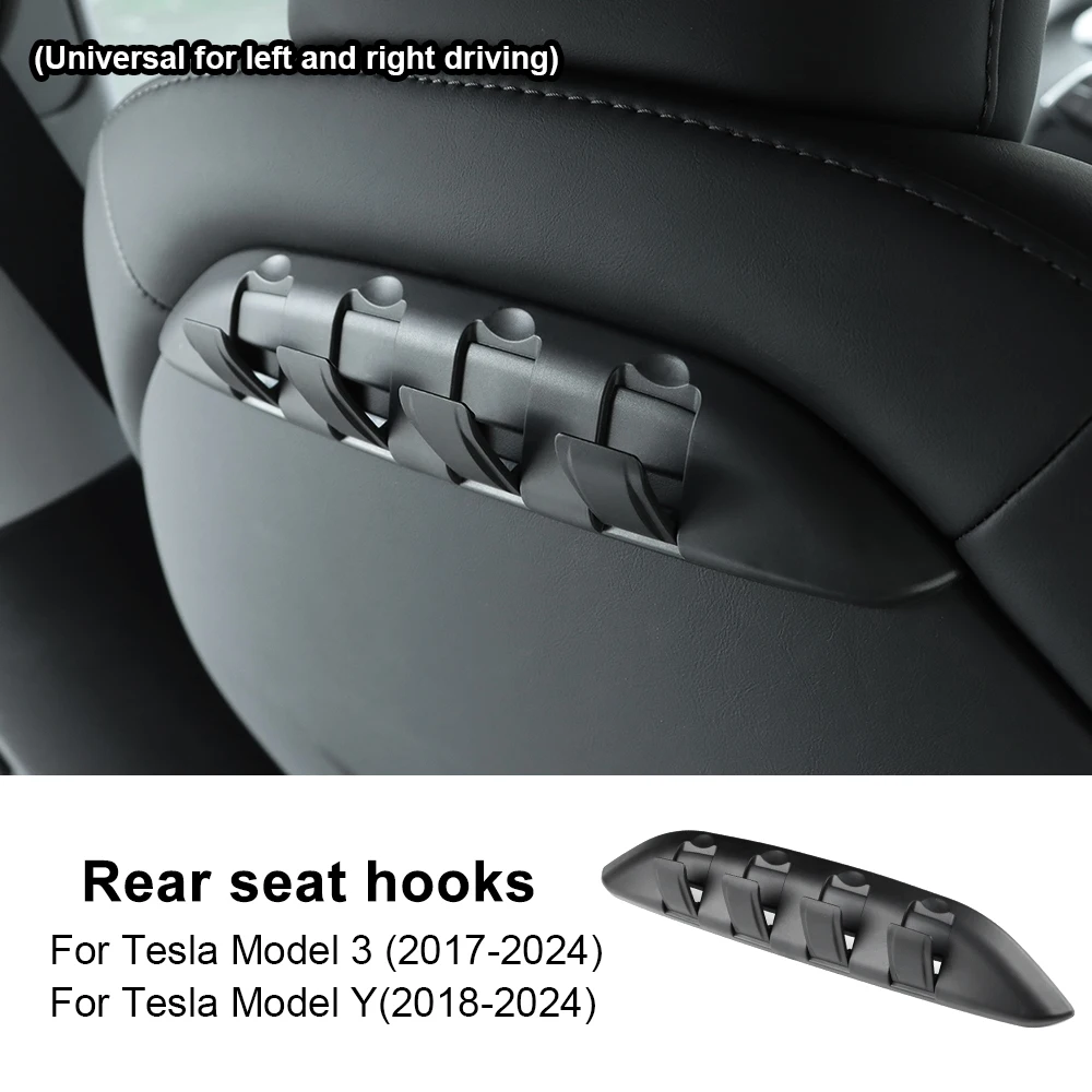 

Для Tesla Model Y Juniper Model 3 Model3 Highland 2017 2018 2019 2020 2021 2022 2023 2024 Многофункциональный крючок для вешалки на спинку автомобильного сиденья